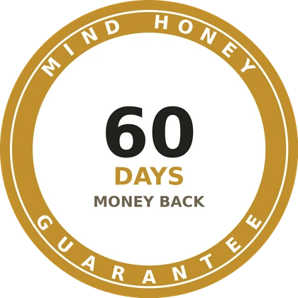 Mind Honey 60-day money-back guarantee seal
